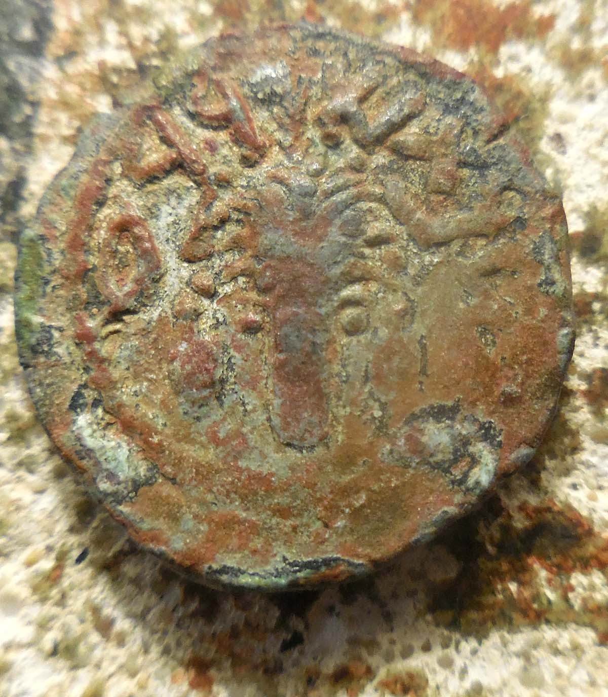 Jewish-War-Yr-4--=--69/70-Ad-Eighth-Shekel-Jerusalem,-Last-Year-2nd-Temple