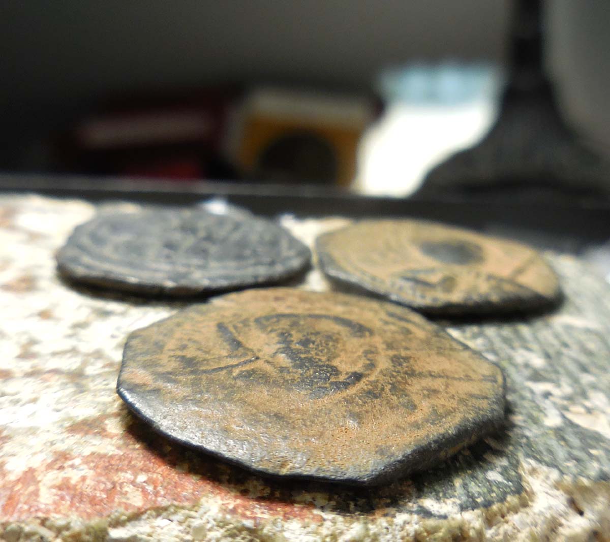 3-Coins-Of-Tancred,-Types-1,-2-&-4-Crusader-Reagent-Of-Antioch-1101-1112-Ad