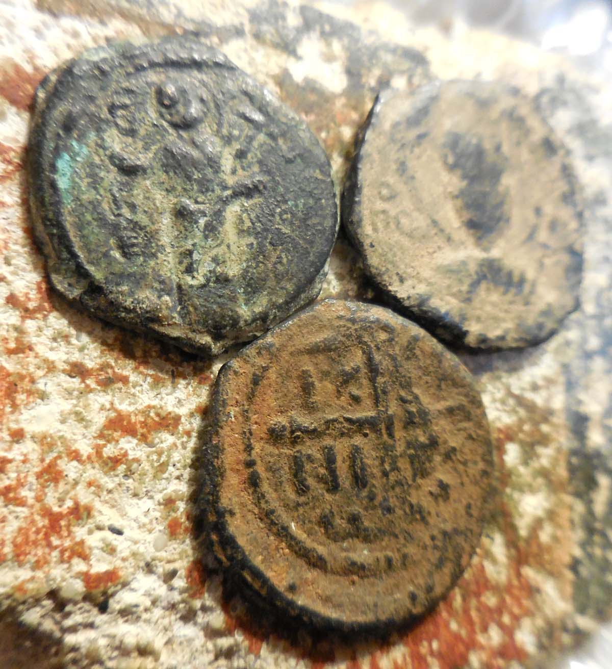 3-Coins-Of-Tancred,-Types-1,-2-&-4-Crusader-Reagent-Of-Antioch-1101-1112-Ad