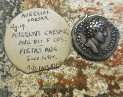 Marcus-Aurelius-Caesar-Silver-Denarius,-Logging-Images-Here-For-History