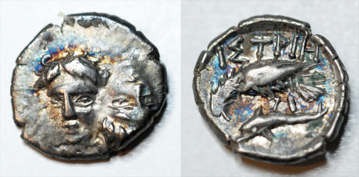 Diobol-From-Moesia,-Istros