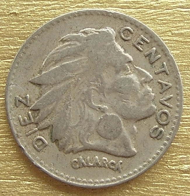 Two-Colombian-Coins-10-Cents-1963-.....die-Cracks?