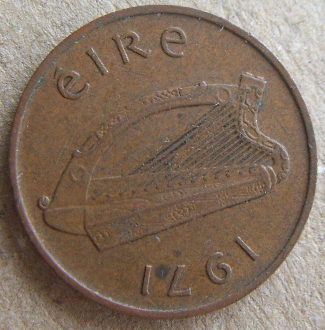 Ireland-1971-One-Penny-With-Rim-Cud