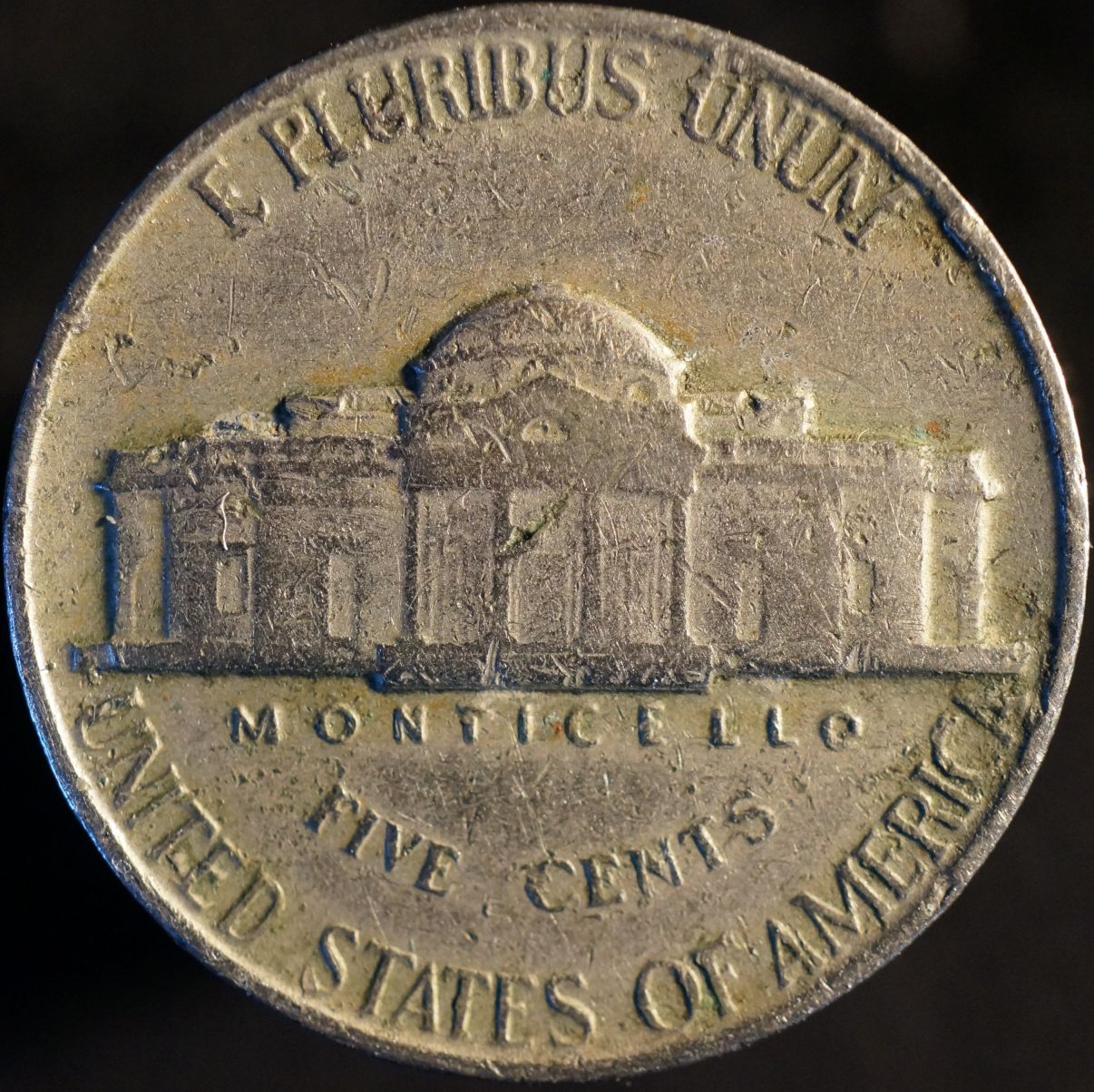 1963-P-Jefferson-Nickel-Interesting-Obverse-Lamination