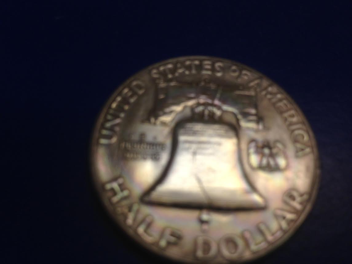 1951-Ben-Franklin-Half-Dollar-Rainbow-Toned-Value?