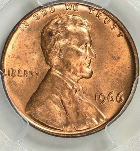 1966-DDO-FS-101-Lincoln-Cent-,-Nice-Pair-Of-Reds