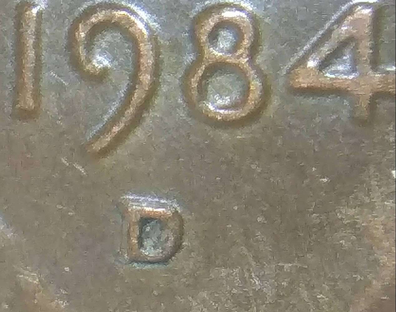 1984-D-Lincoln-Cent-RPM-North,-And-East.-Cant-Identify-#