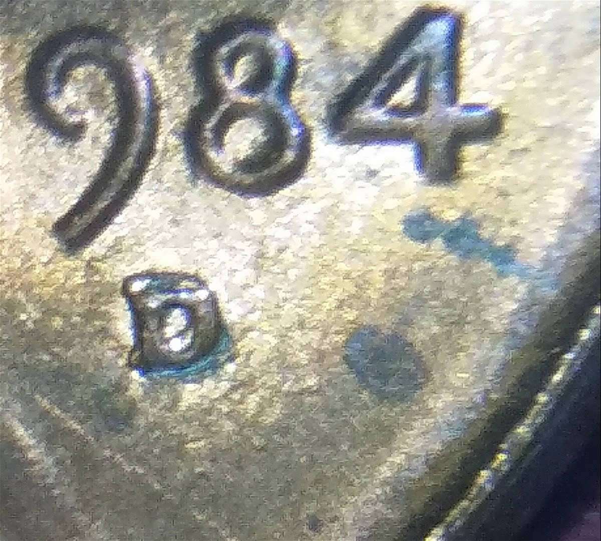1984-D-Lincoln-Cent-RPM-North,-And-East.-Cant-Identify-#
