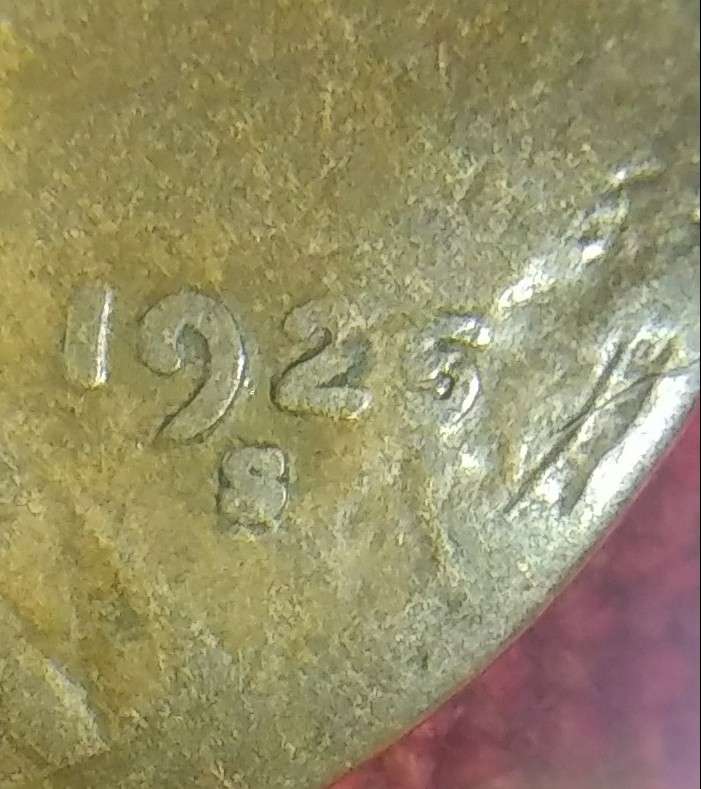 1925-S-RPM-FS-501-Lincoln-Cent-With-Mint-Damage
