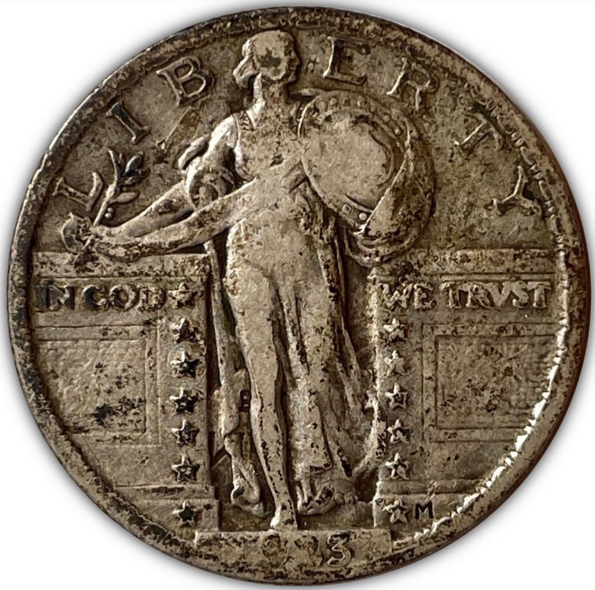 1923-P-Standing-Liberty-Quarter-Obverse-Die-Clashing