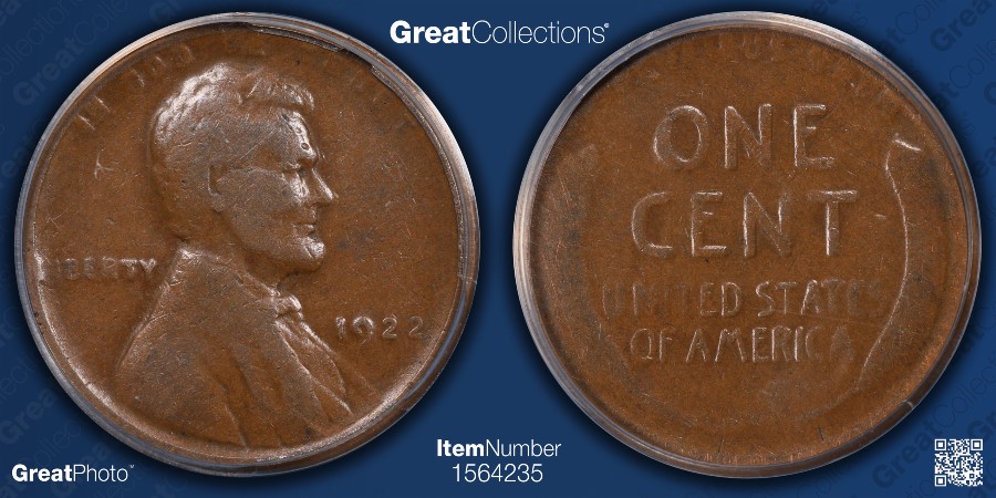 1922-Weak-D-Lincoln-Wheat-Cent-Die-Pair-#3-For-Grade