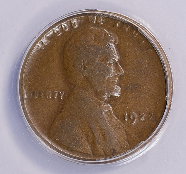 1922-Weak-D-Lincoln-Wheat-Cent-Die-Pair-#3-For-Grade