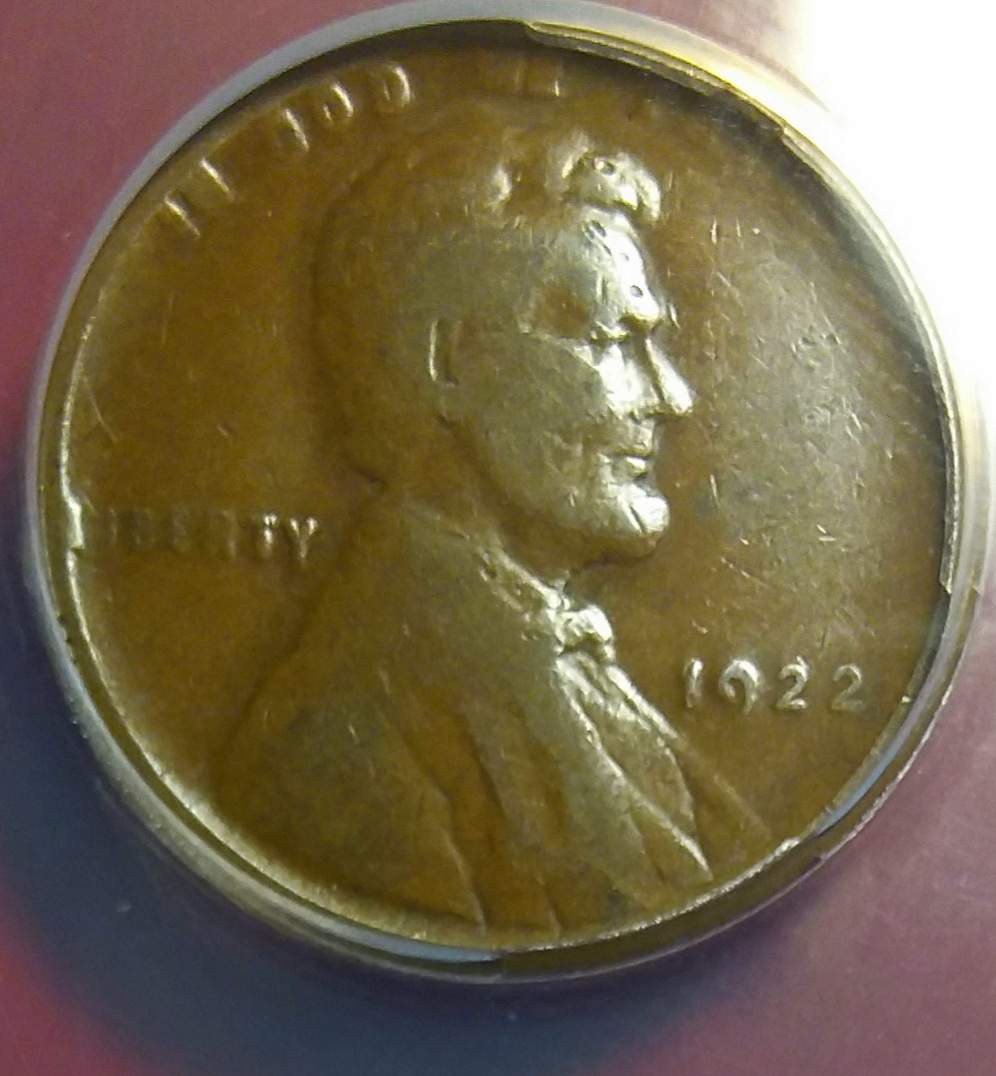 1922-Weak-D-Lincoln-Wheat-Cent-Die-Pair-#3-For-Grade