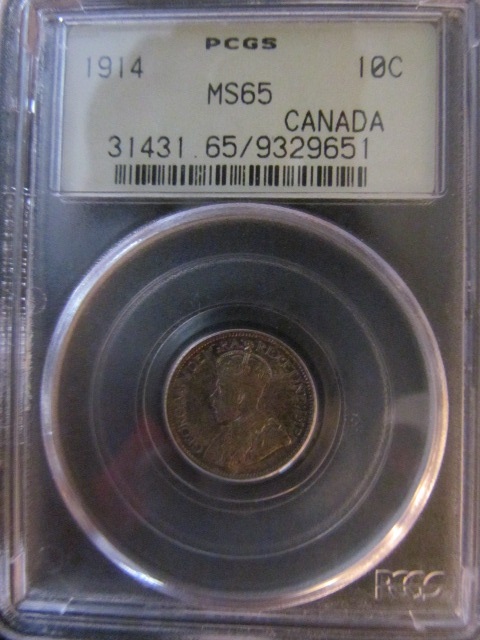 PCGS-OGH-1914-10-Cent-MS-65
