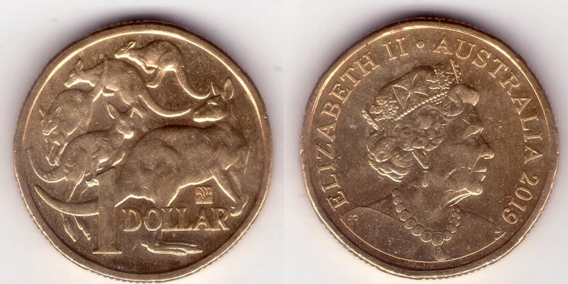Privy-Mark-On-2019-Jc-Mob-Of-Roos-$1-Found-In-Circulation