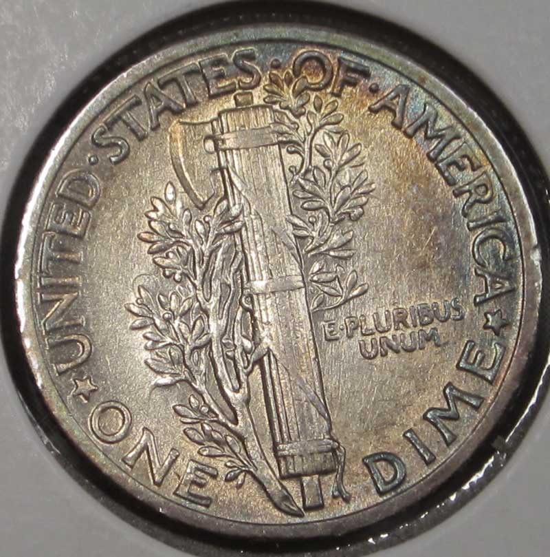1935-Mercury-Dime-Toned