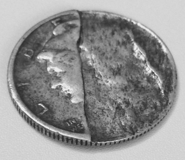 Large-Laminate-Peeled-Mercury-Dime
