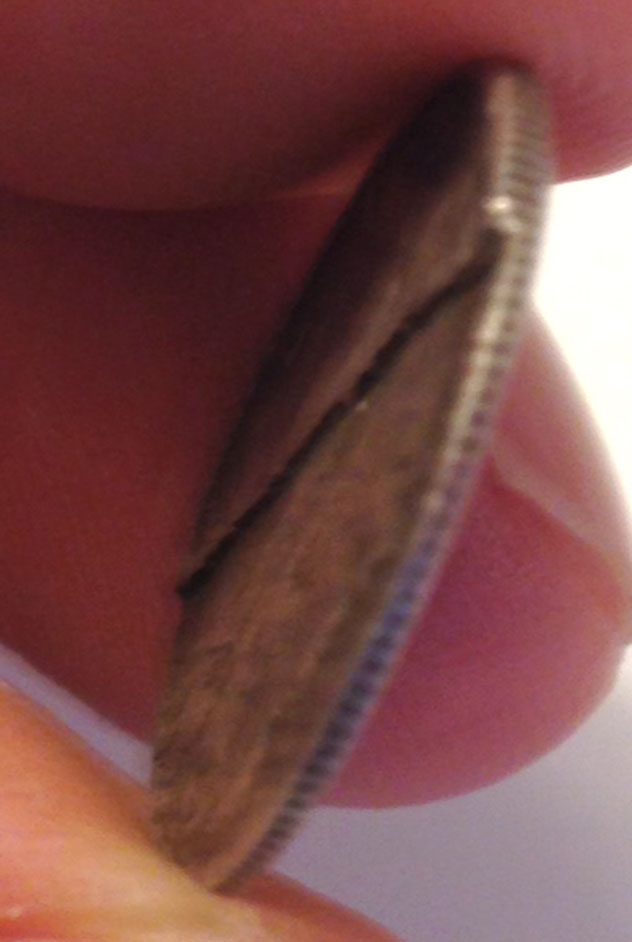 Large-Laminate-Peeled-Mercury-Dime