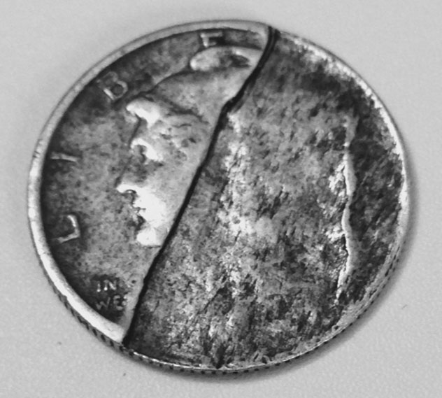 Large-Laminate-Peeled-Mercury-Dime