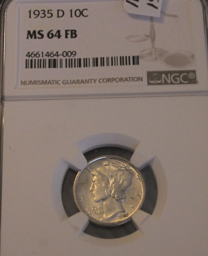 1935-Denver-Mercury-Dime-Grade