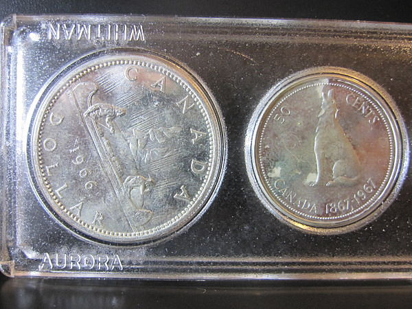 1966-Voyageur-Dollar-In-A-1967-Proof-Set