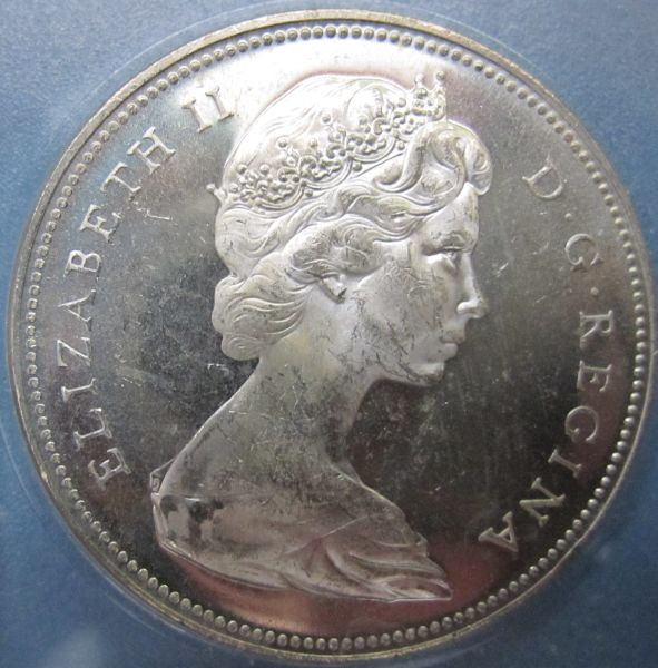 1966-Voyageur-Dollar-In-A-1967-Proof-Set