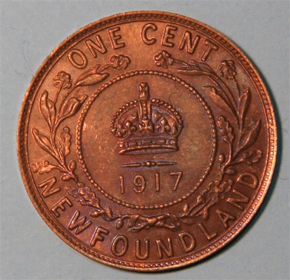 1917-Newfoundland-Penny-Missing-'C'-Mint-Mark.