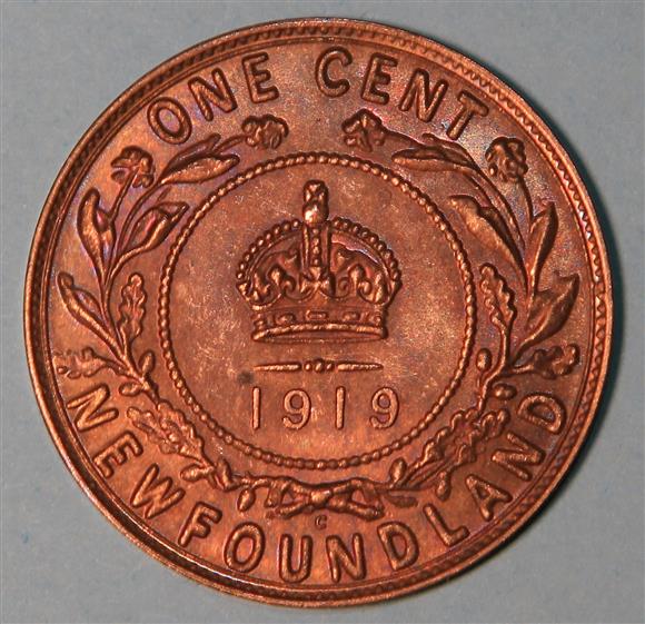 1917-Newfoundland-Penny-Missing-'C'-Mint-Mark.