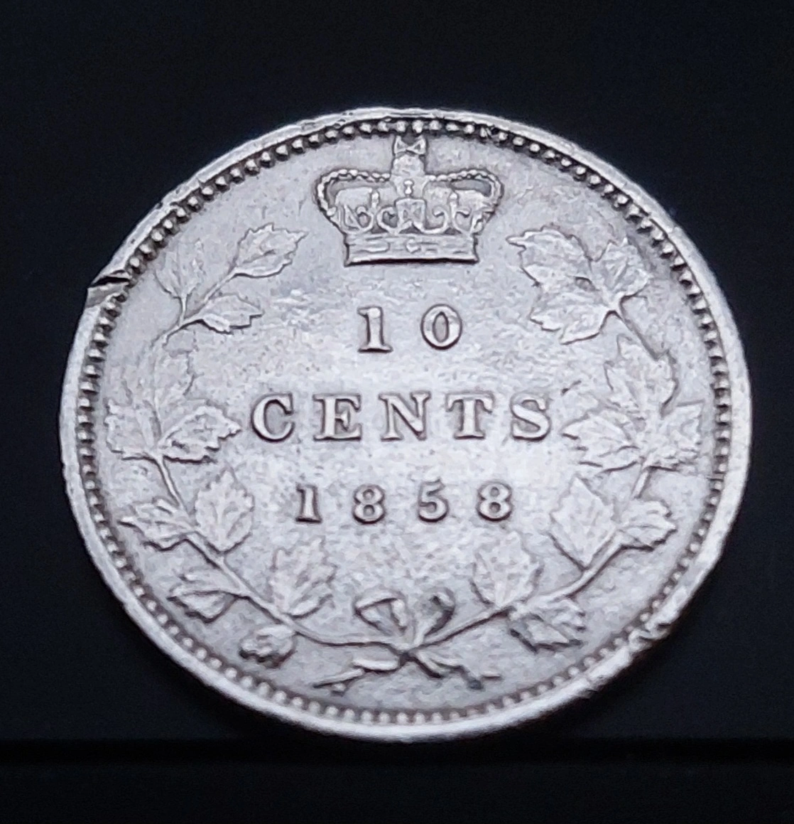 1858-10-Cent-Blundered-I