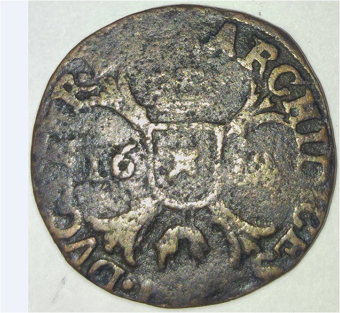 1610-A.d.?----Archidices-Coin---Identificaton?-Id:-Spanish-Netherlands/Brabant-1-Oord