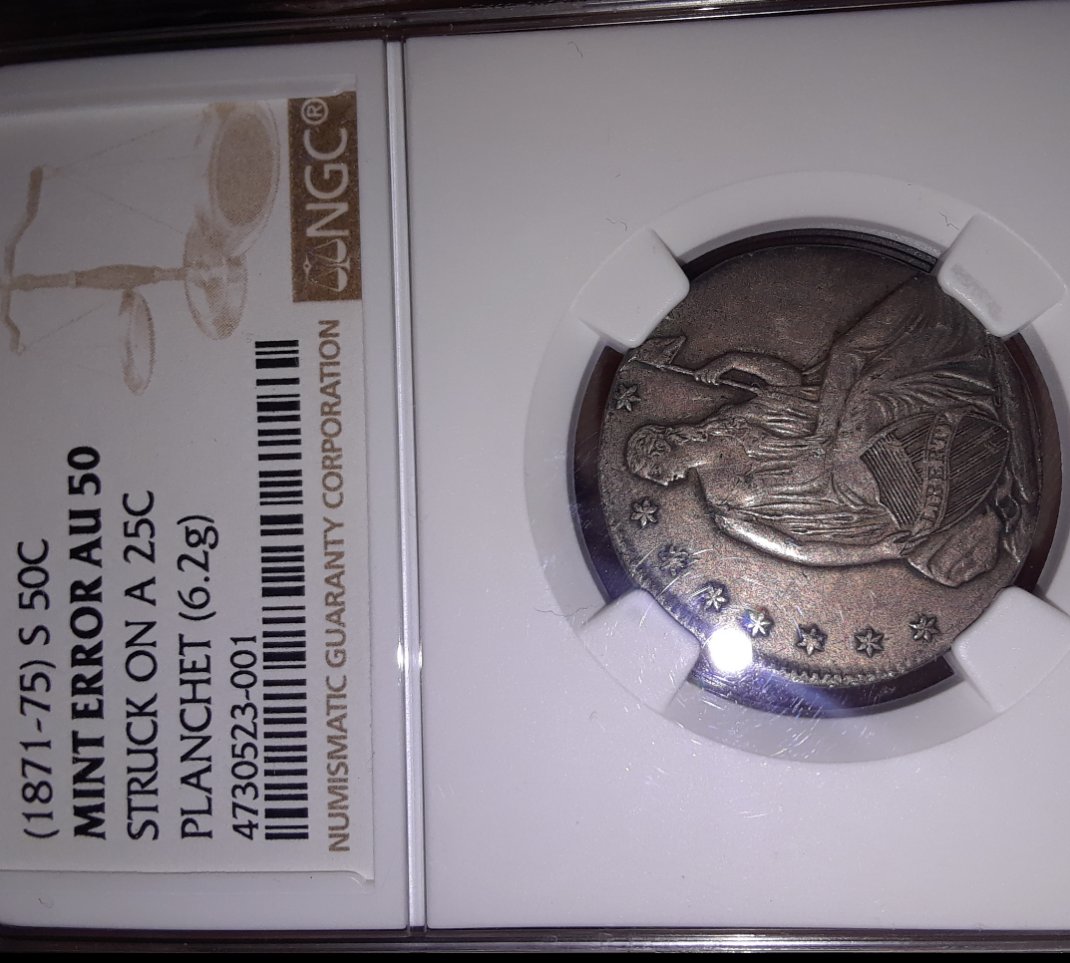 Mint-Error-AU-50-Seated-Liberty-Half-Dollar-Coin---How-To-Find-A-Buyer
