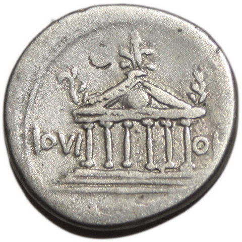 Augustus-Denarius-/Temple