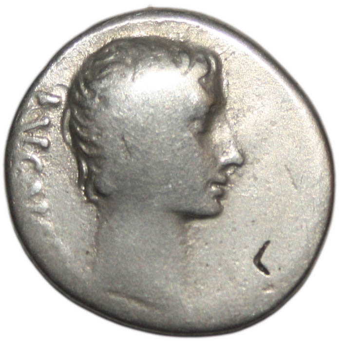 Augustus-Denarius-/Temple