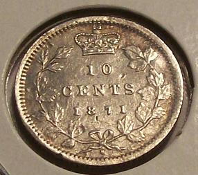 1871-Canada-10-Cents