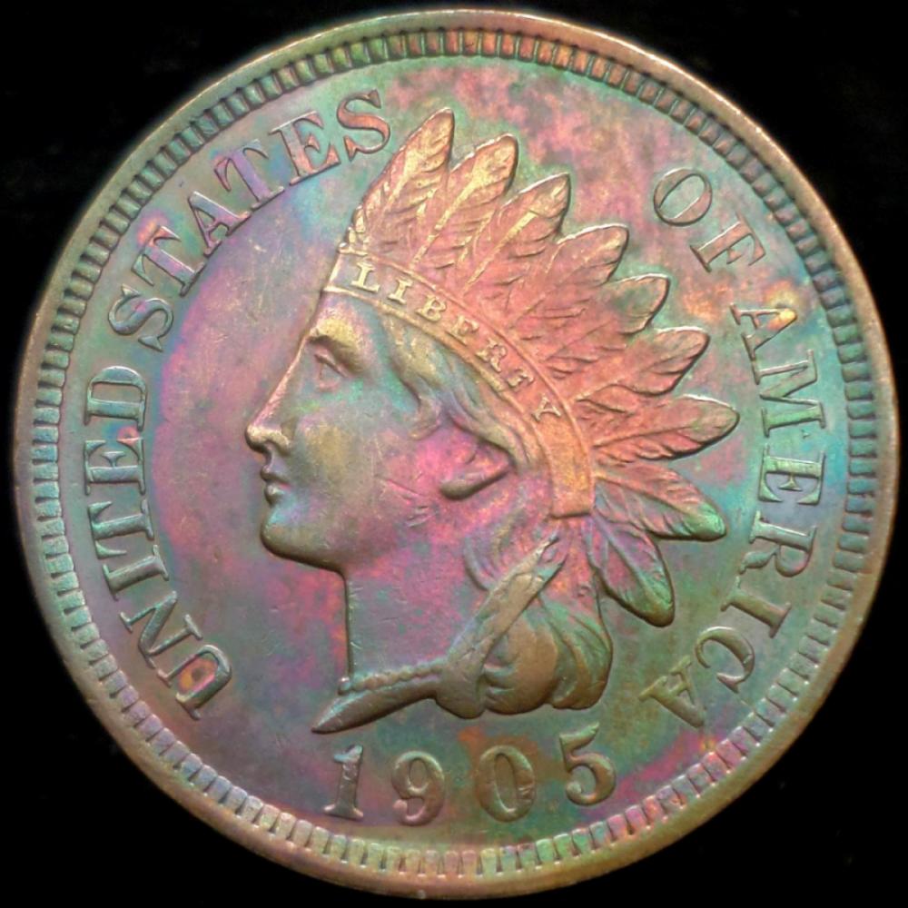1905-Indian-Cent-Double-Struck-Naturally-Toned?