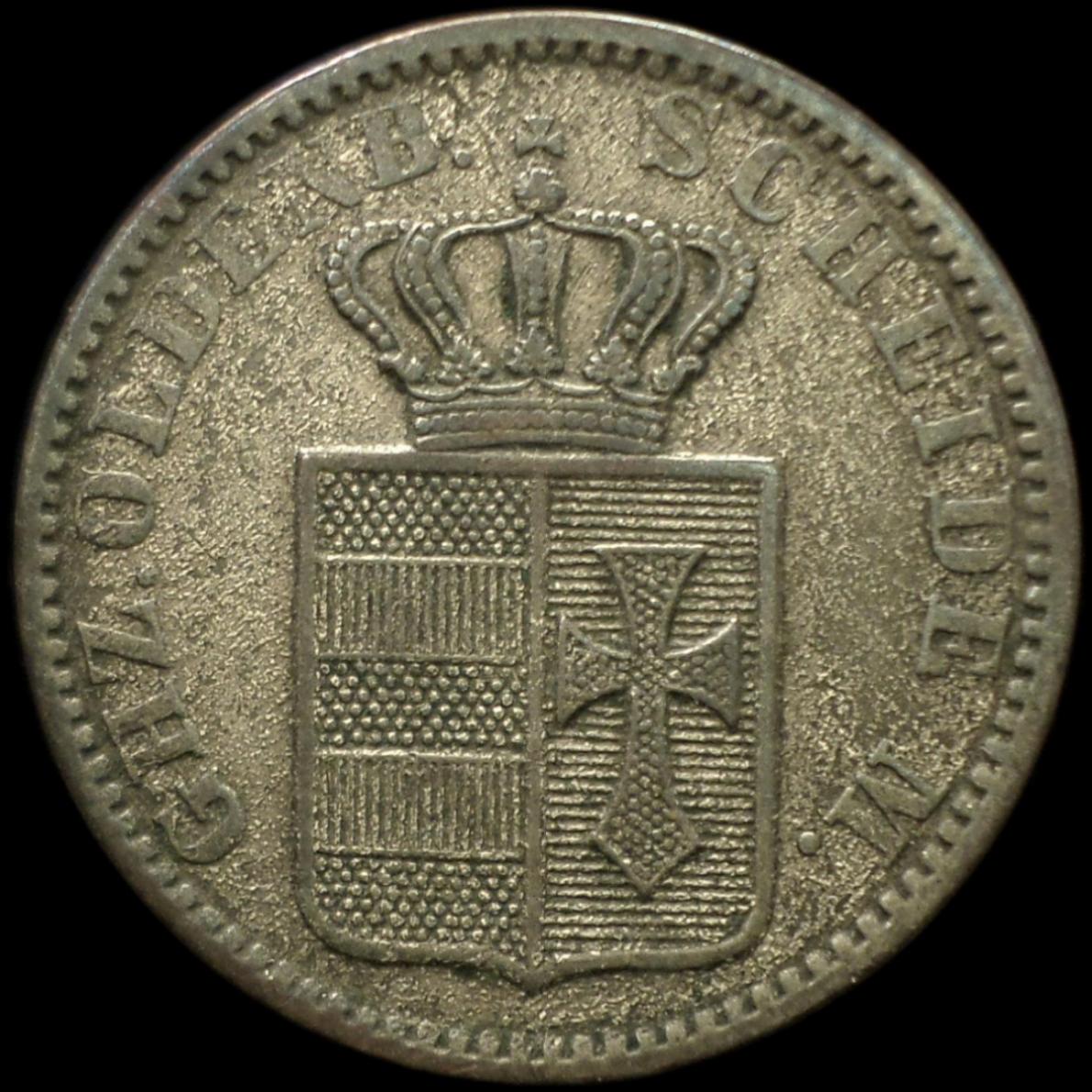 1858-B-German-States-Oldenburg-Groschen-KM-193--Help-Me-Grade-This..