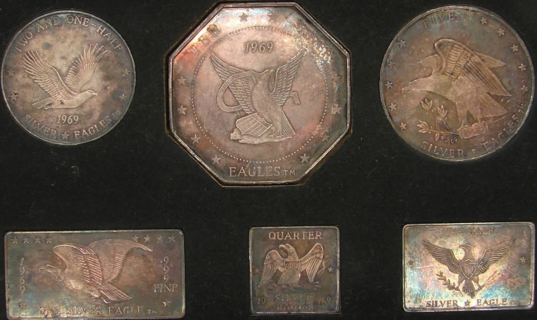 Fosters-Mint,-Silver-Eagles-Nest-Sets,-Walla-Walla,-Wa