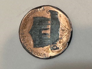 Please-Identify-20?-Lincoln-Planchlet-Error-Silver-On-Head-Side-And-Shield-Error