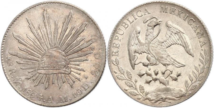 Couple-Of-Super-Grade-Mexican-8-Reales-Cap-And-Ray-Pick-Ups