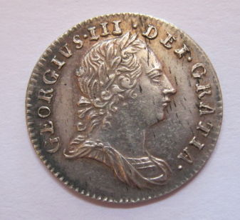1763-Silver-Threepence-Overdate