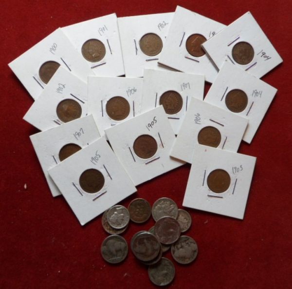 Indian-Head-Cents,-Nickels-And-Dimes-Pick-Up-In-UK-For-£18