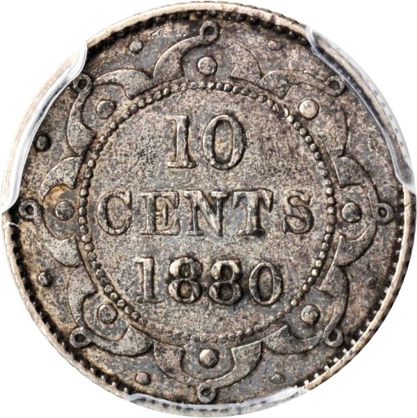 Stacks-Bowers-Pick-Up:-NFLD-1880/70-10c-PCGS-Ef45