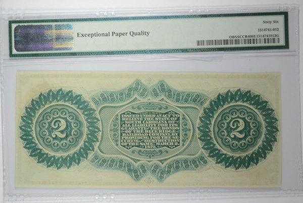Pick-Up-On-I-Collector:-1872-South-Carolina-$2-PMG66
