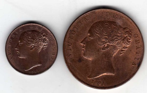 1841-Penny-And-1841-Farthing: