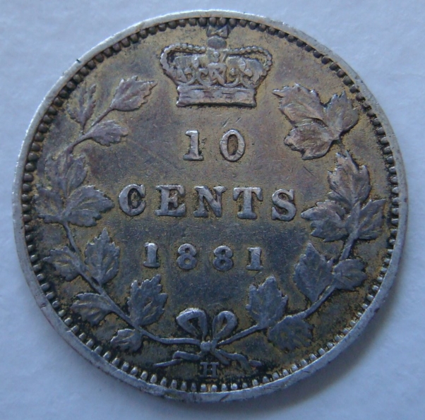 Canada-1881-H-10-Cent-Flea-Market-Pick-Up:-Which-Obverse?