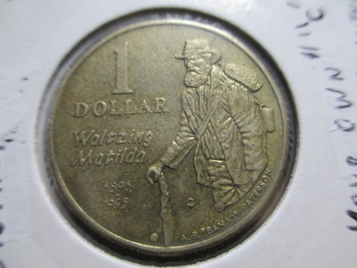 1995-Australian-Walzing-Mathilda-$1-Coin-In-Circulation
