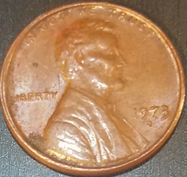 1973-D-Lincohn-Penny-Off-Center-Strike-With-No-'L'-In-Liberty