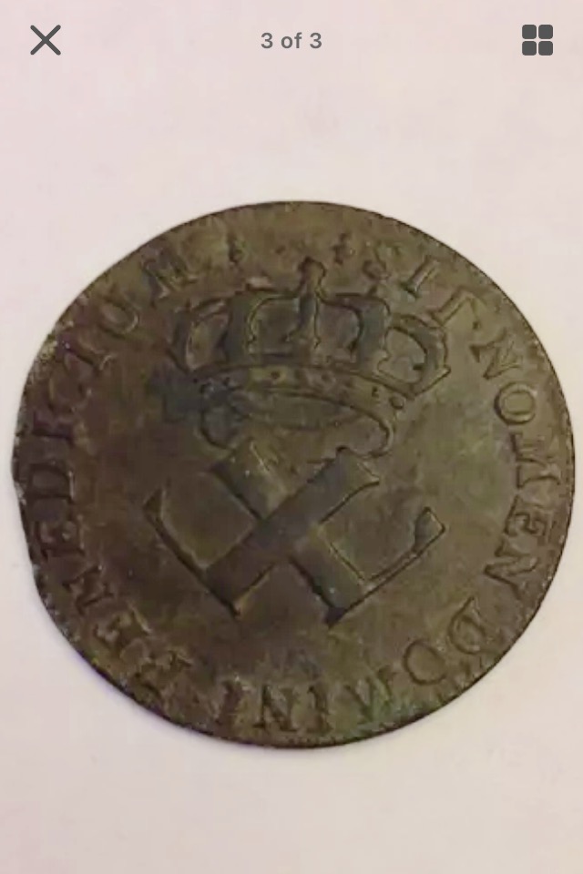 New-France---1721-H---9-Deniers