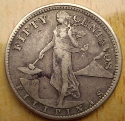 Philippines-1918-S-50-Centavos-Counterfeit-Error