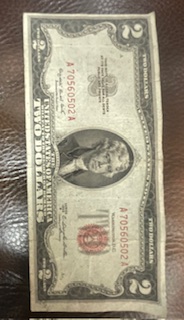 Old-1953-B-$2-Bill-With-A-Red-Seal